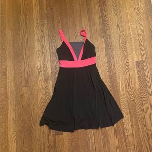 Un Deux Trois Black and Pink Kids Dress